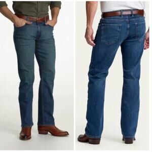 Tecovas Men's Slim Straight Leg Medium Blue Denim Jeans Size 38 x 30 USA Western